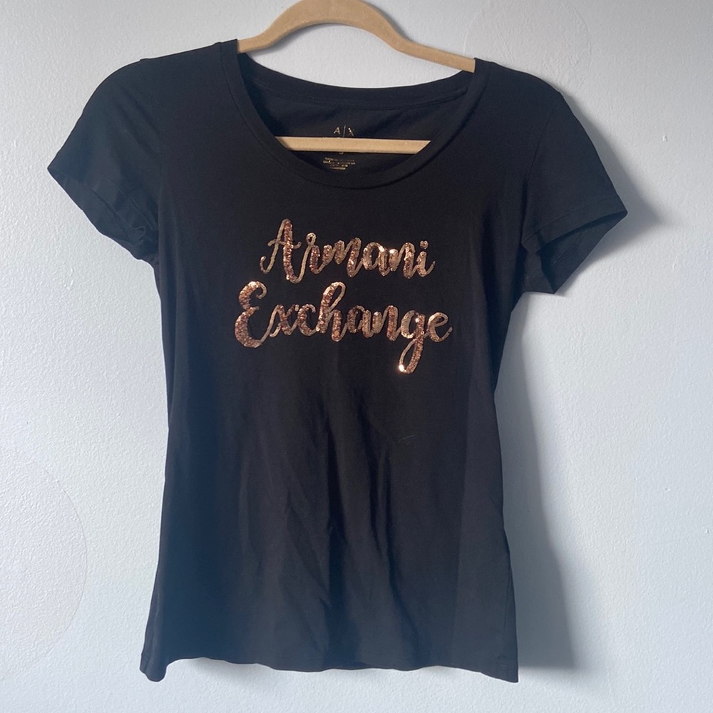 Armani Exchange Black Tee